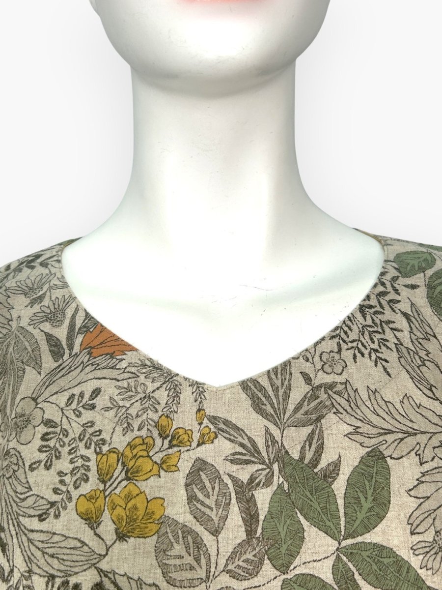 画像12: プラントプリントリネンコットン  (12)