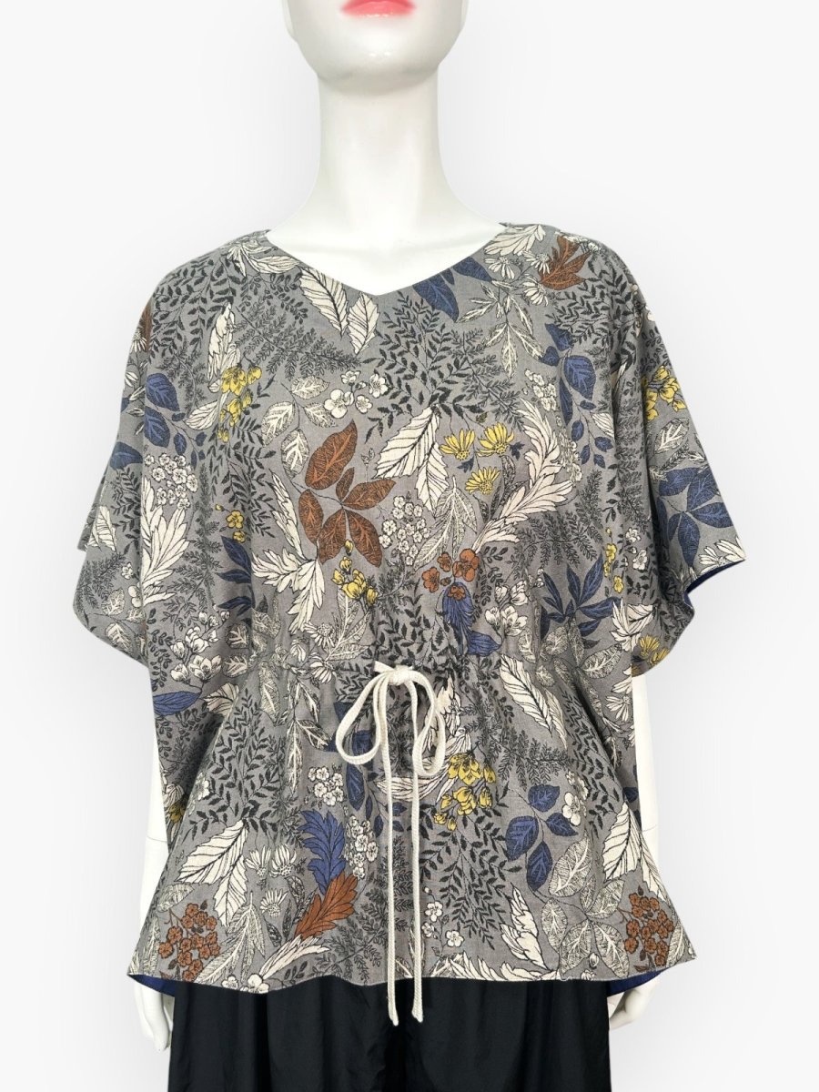 画像5: プラントプリントリネンコットン  (5)