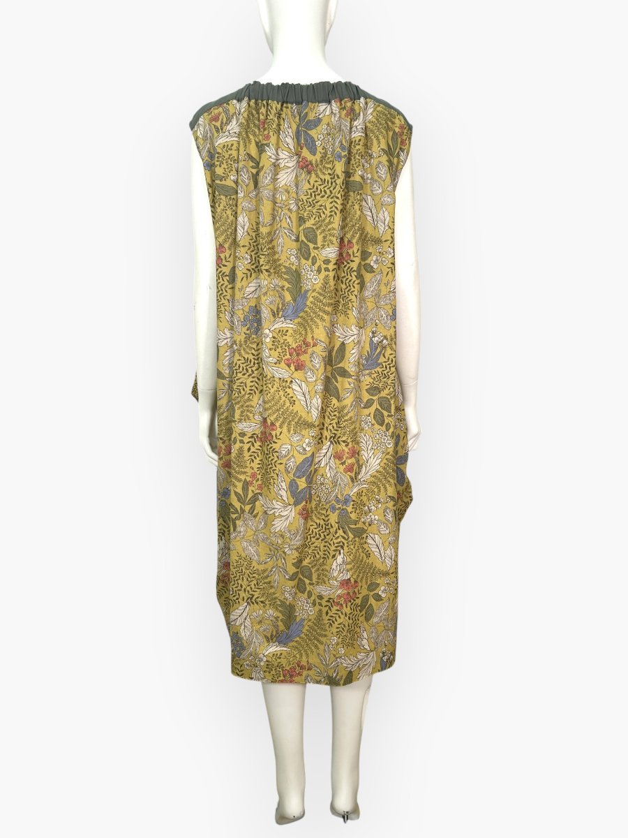 画像3: プラントプリントリネンコットン　ワンピース  (3)