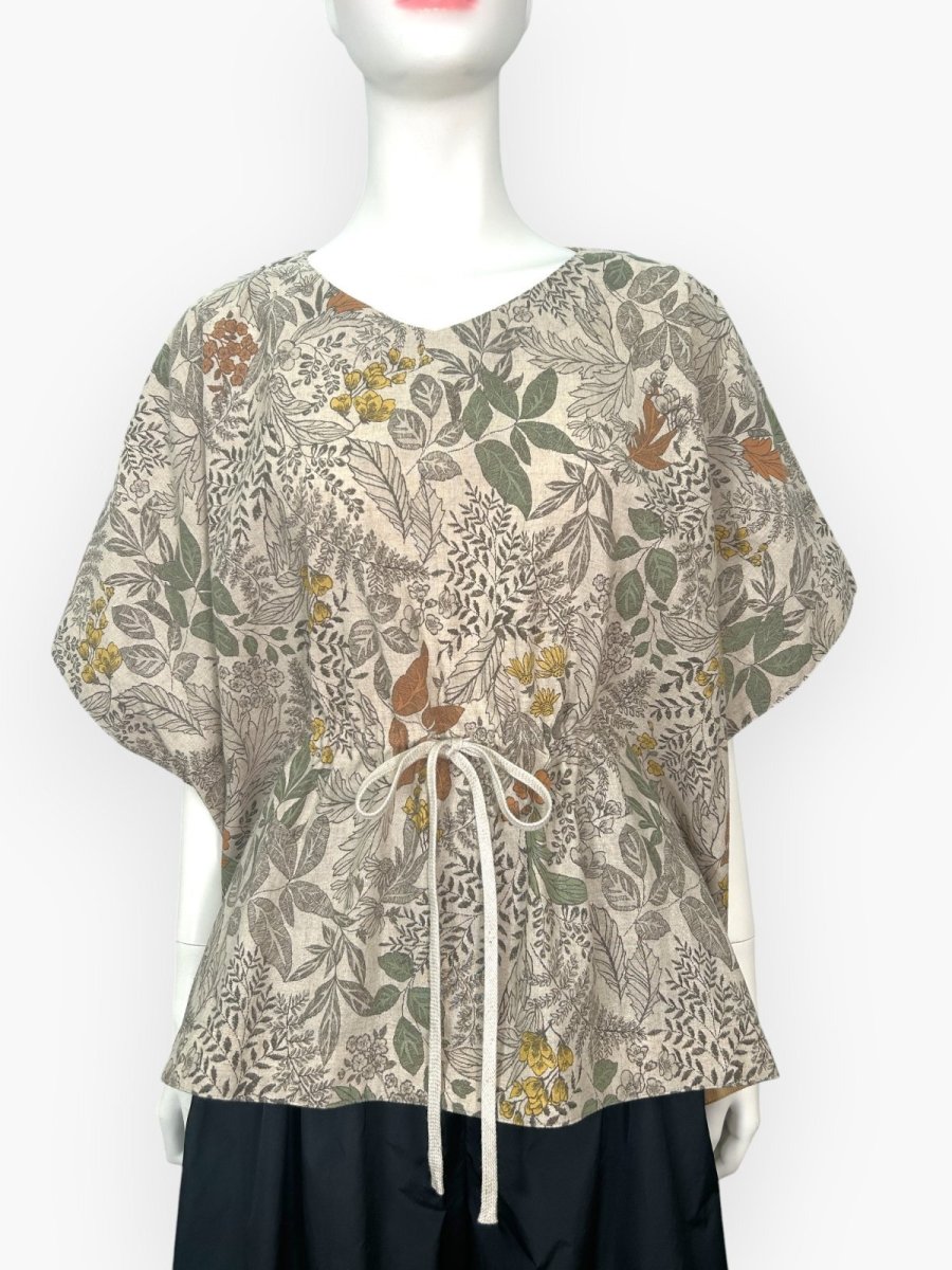 画像8: プラントプリントリネンコットン  (8)