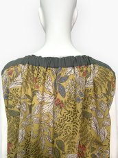 画像6: プラントプリントリネンコットン　ワンピース  (6)