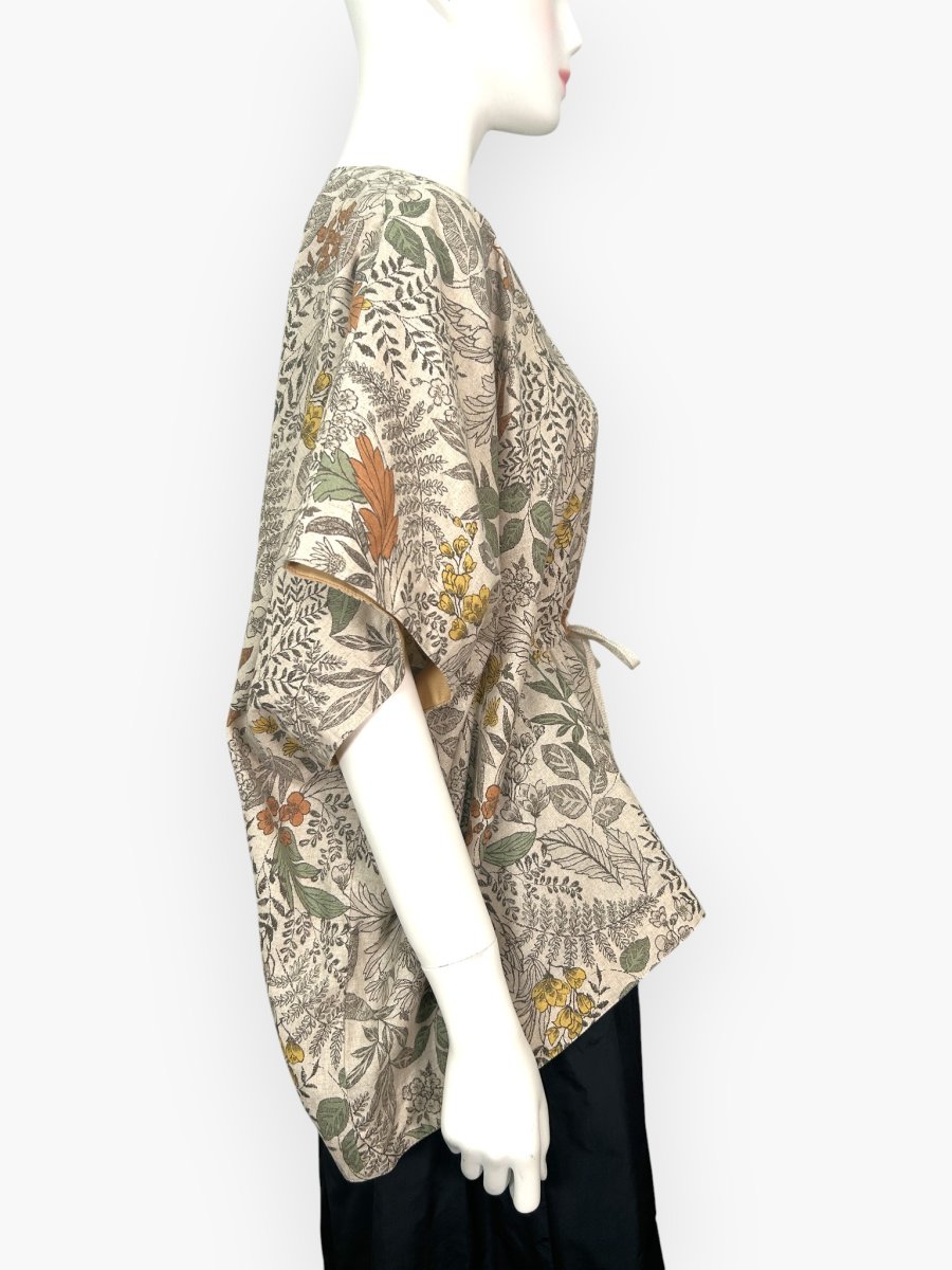 画像10: プラントプリントリネンコットン  (10)