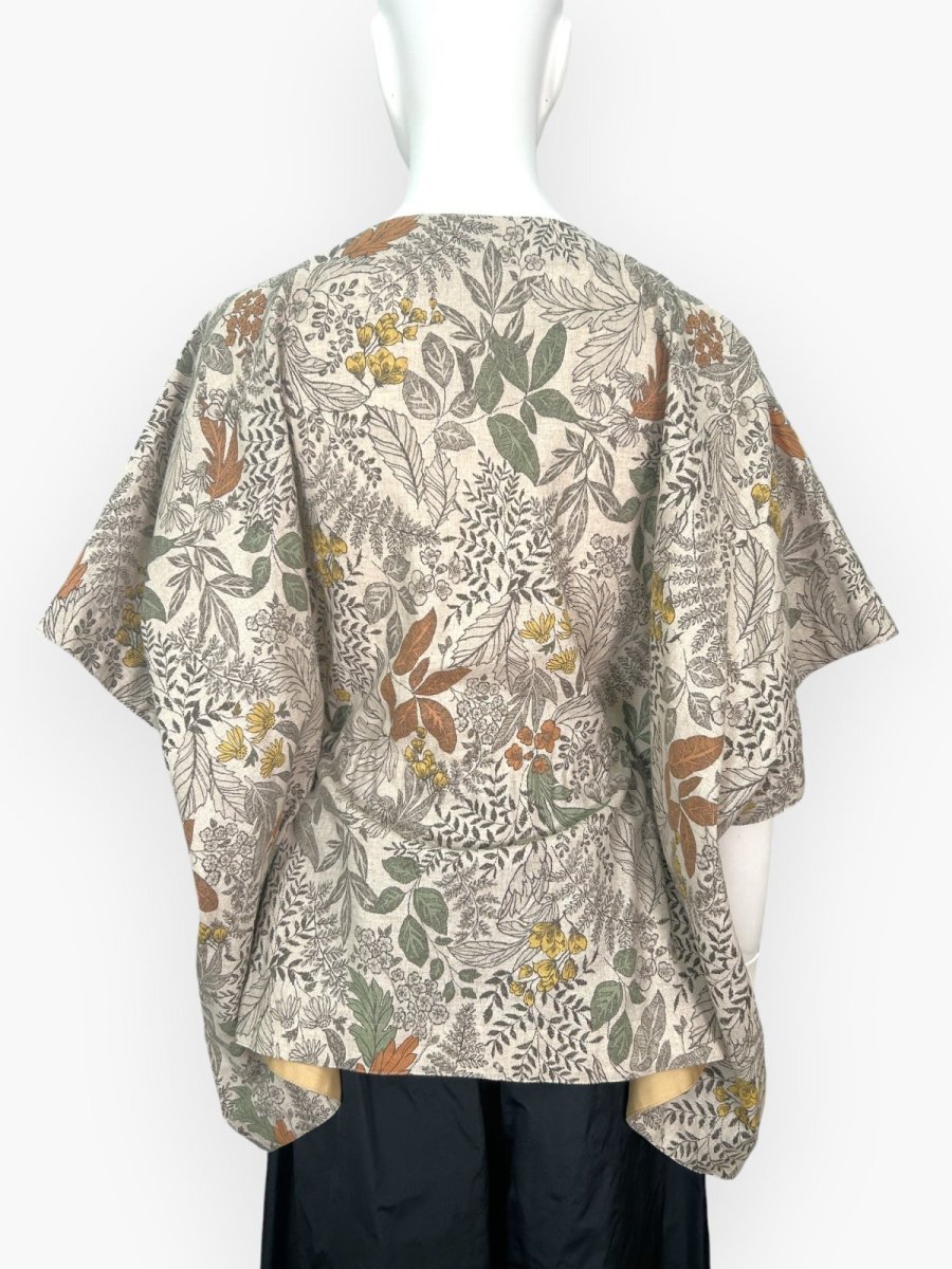 画像11: プラントプリントリネンコットン  (11)