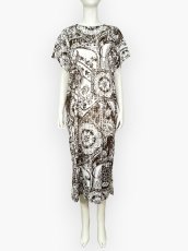 画像1: モザンビークフロッキー　バックオープンワンピース  (1)