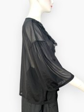 画像17: シフォンカットソー　Vネックブラウス  (17)