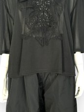 画像15: シフォンカットソー　Vネックブラウス  (15)