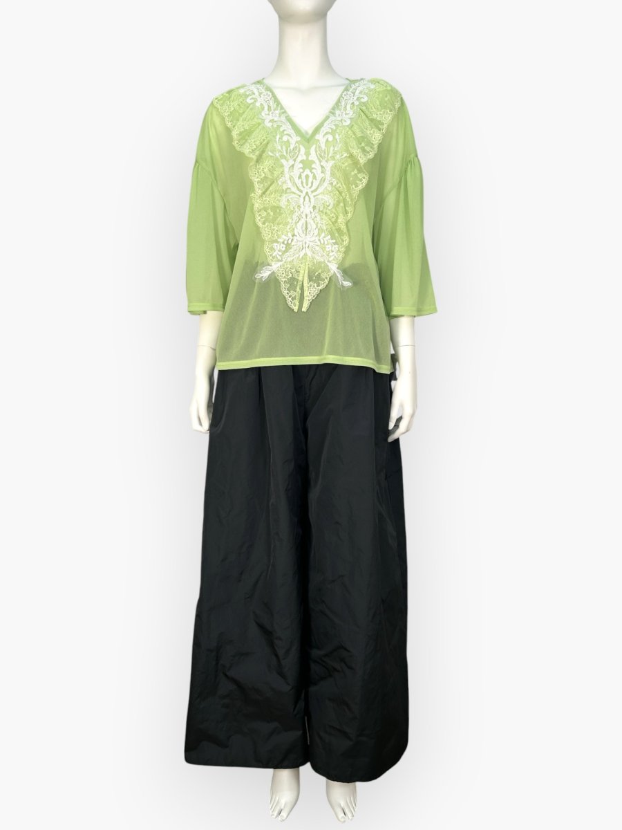 画像5: シフォンカットソー　Vネックブラウス  (5)