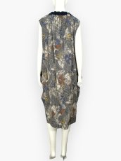 画像9: プラントプリントリネンコットン　ワンピース  (9)