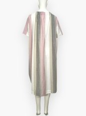 画像8: フレンチリネン混ストライプ ワンピース  (8)