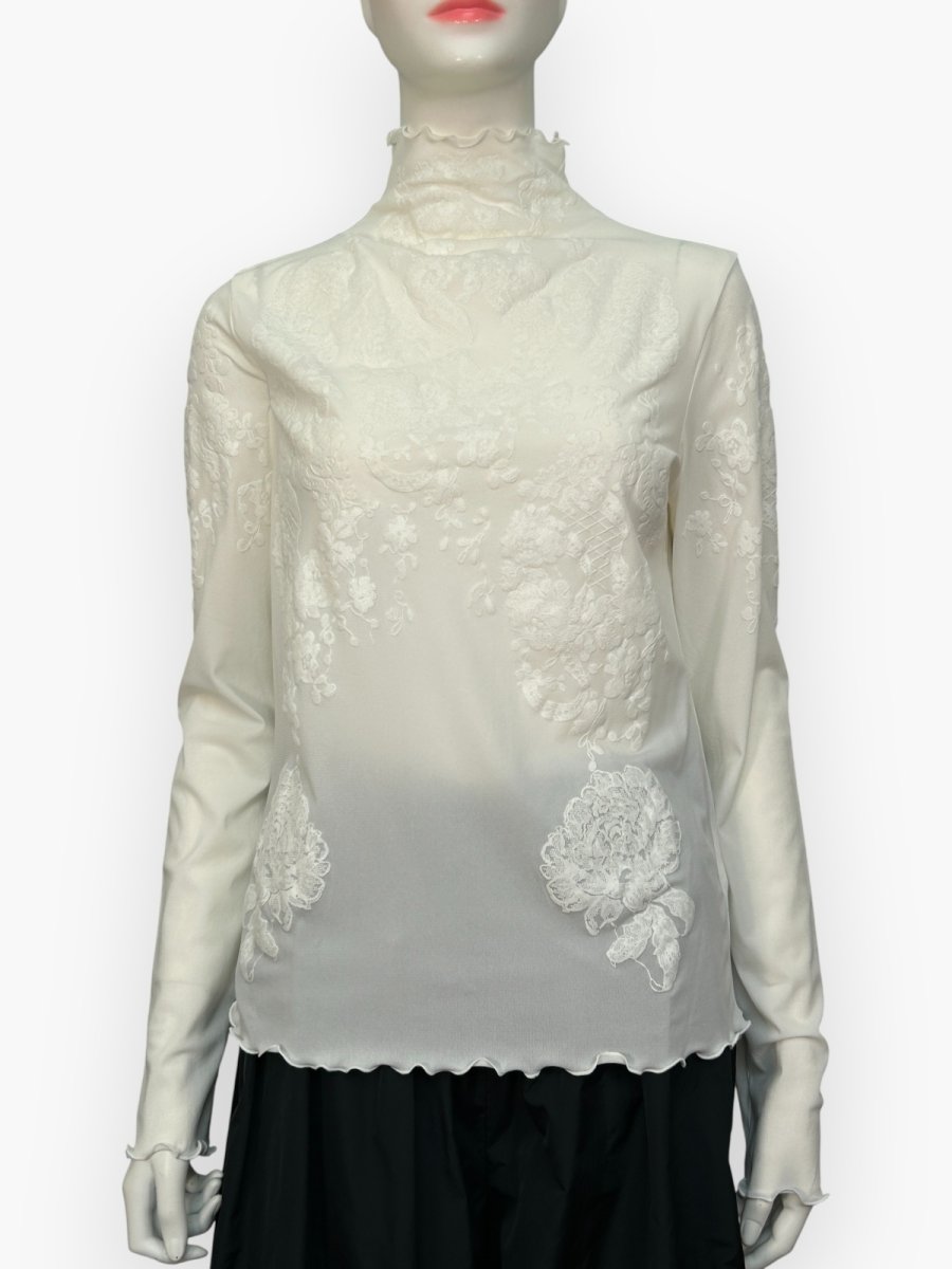 画像1: レーシーフロック　スタンドネック  (1)