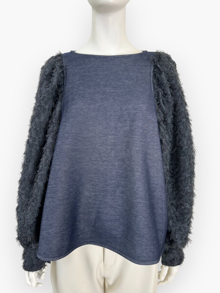 画像1: ジャージベロア裏起毛  (1)