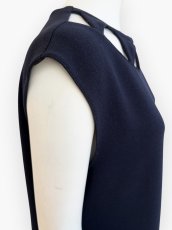 画像5: 梨地ダブル　ノースリーブワンピース  (5)