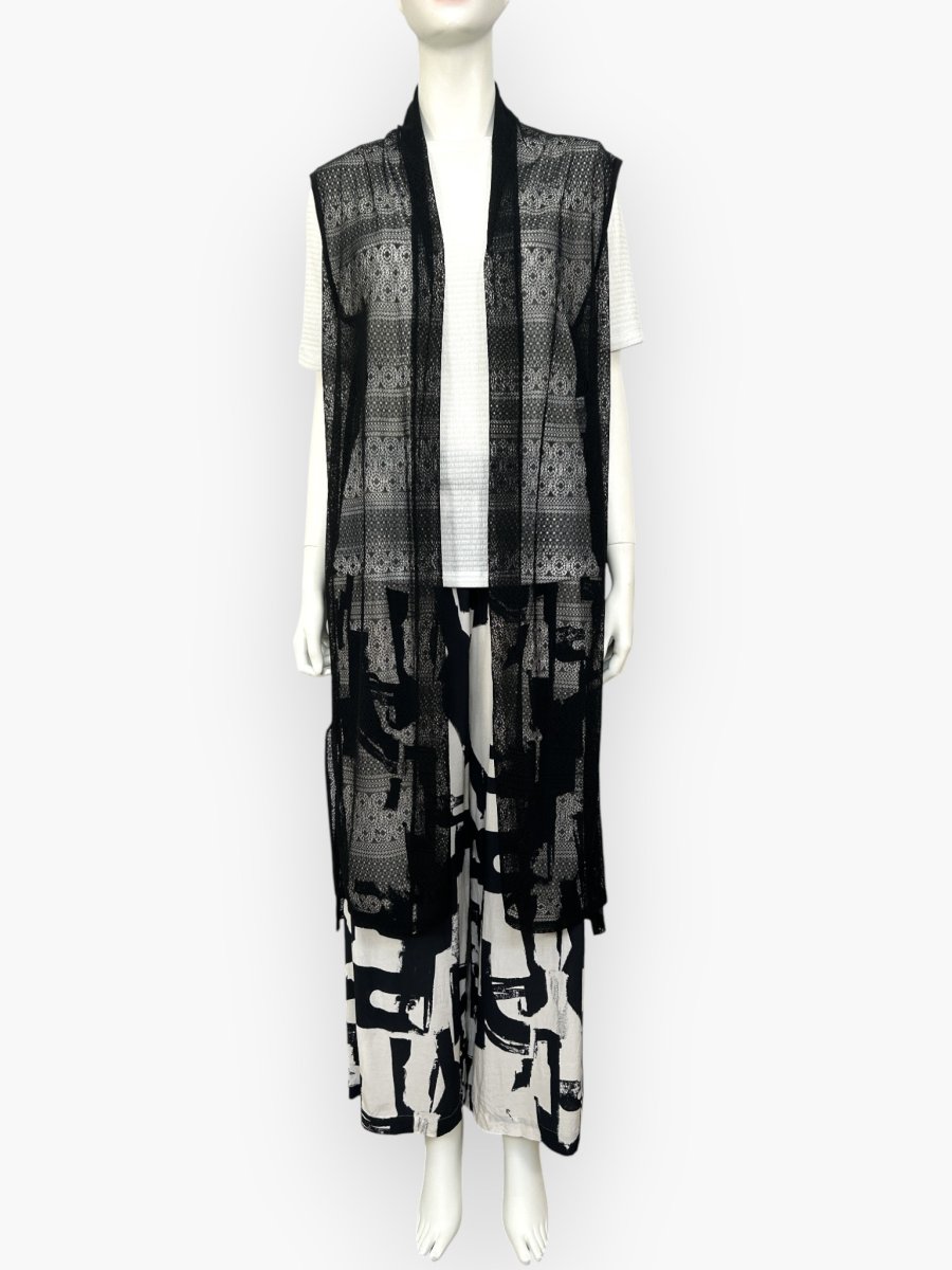 画像7: サークルボーダーレース　ジレ  (7)