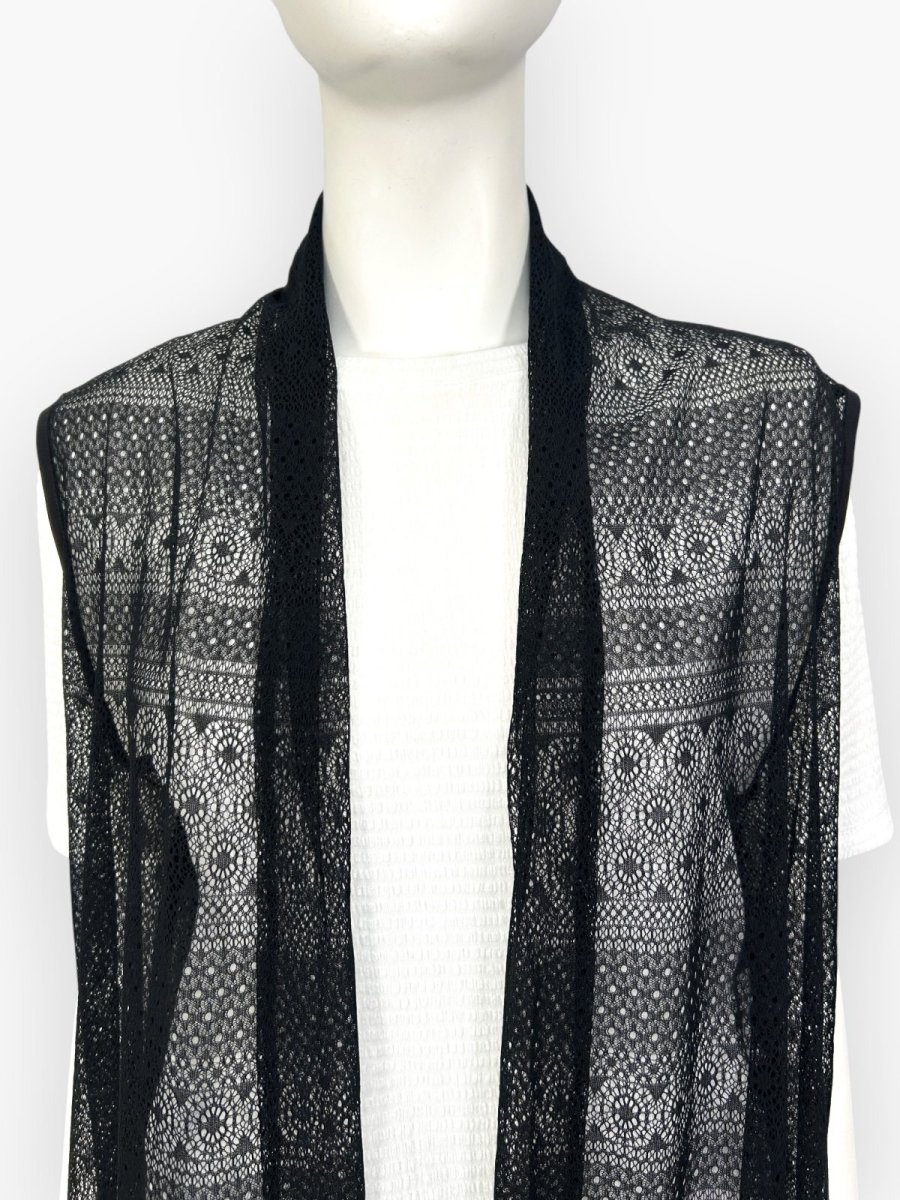 画像4: サークルボーダーレース　ジレ  (4)