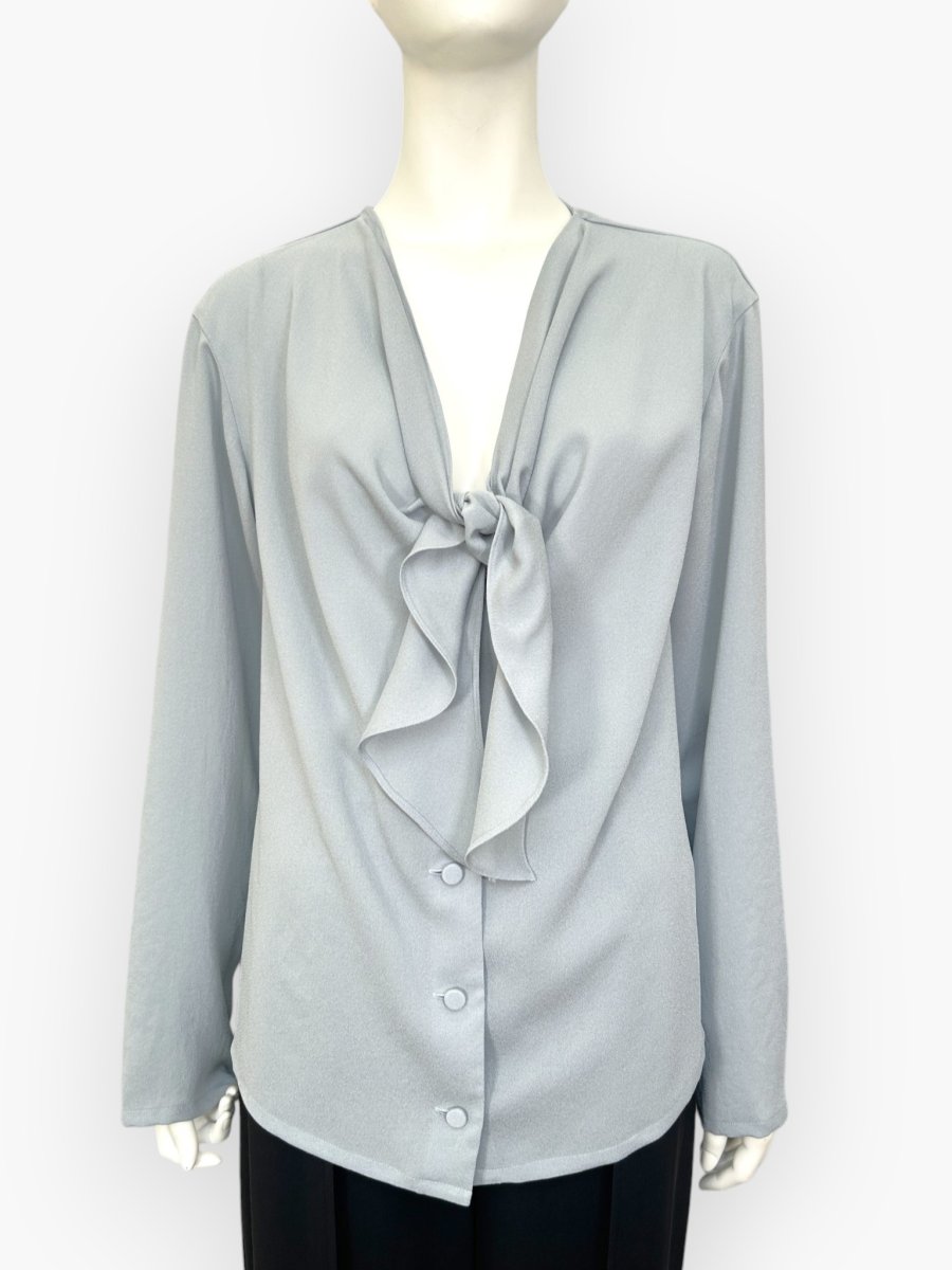 画像1: クラシックアムンゼン ボウタイブラウス  (1)