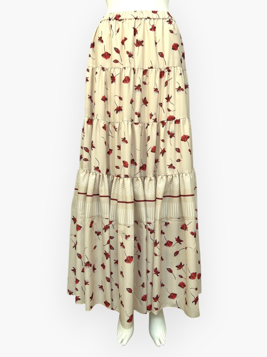 画像1: フロレットストライプ　スカート  (1)