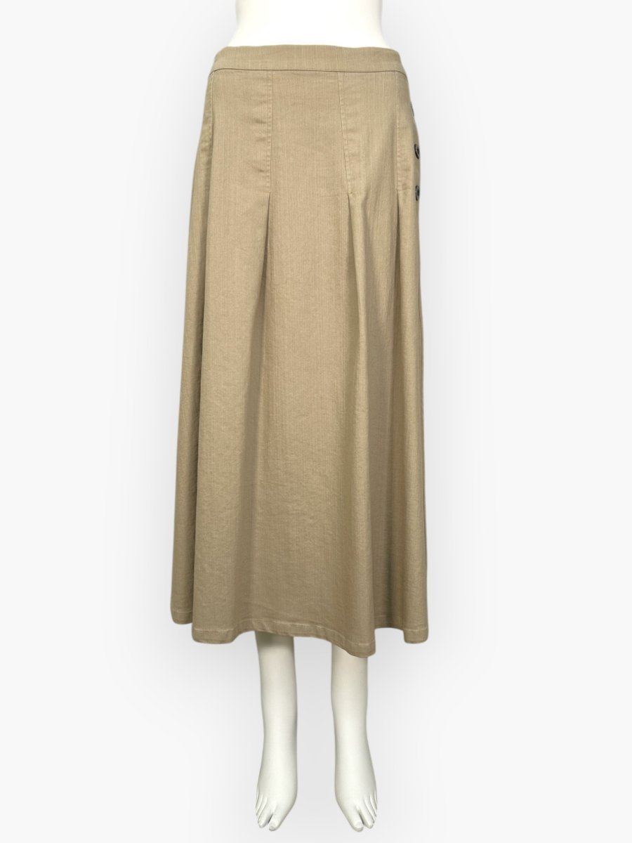 画像1: ウォッシャブルデニムスカート  (1)