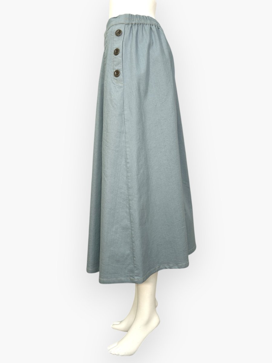 画像7: ウォッシャブルデニムスカート  (7)