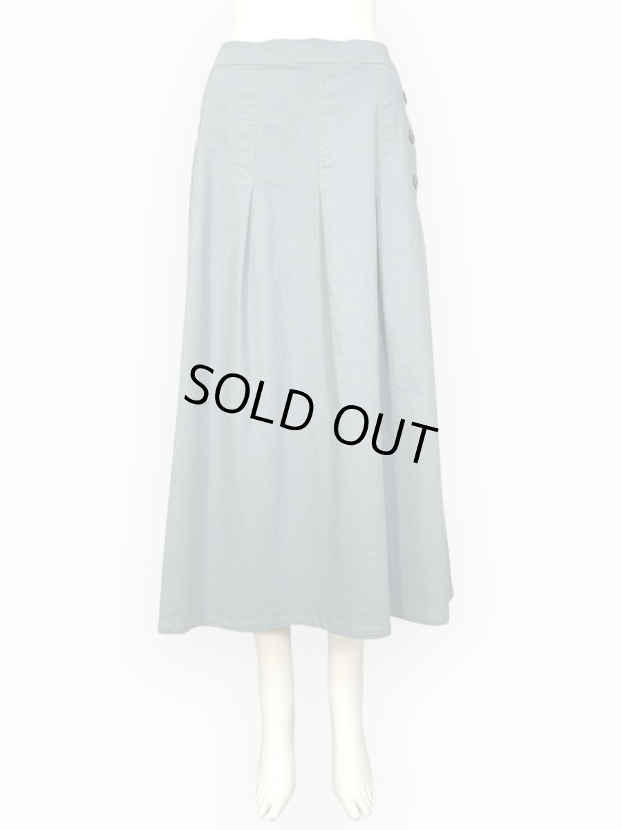 画像1: ウォッシャブルデニムスカート  (1)