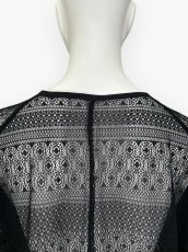 画像11: サークルボーダーレース　カーディガン  (11)