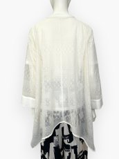 画像4: サークルボーダーレース　カーディガン  (4)