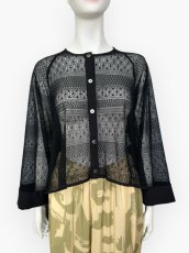 画像7: サークルボーダーレース　カーディガン  (7)