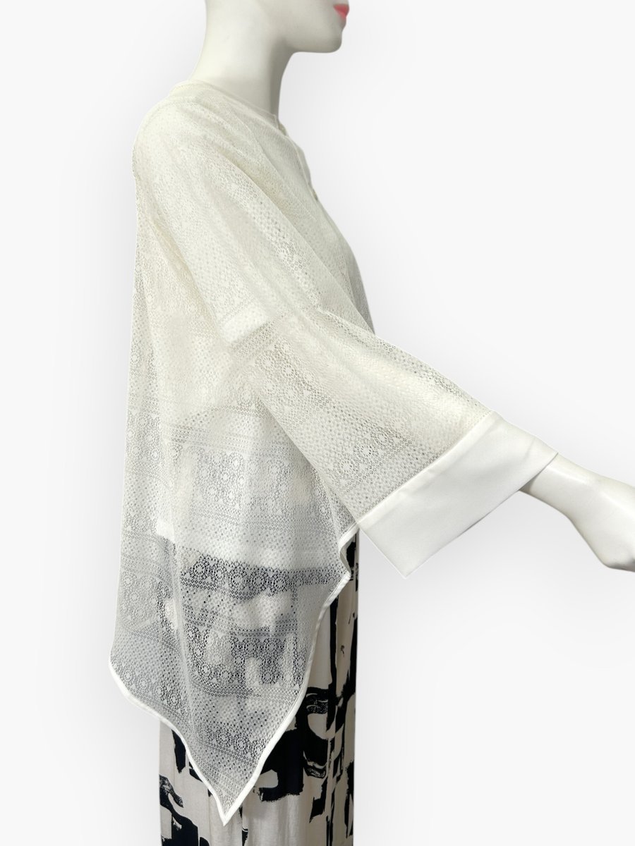 画像3: サークルボーダーレース　カーディガン  (3)