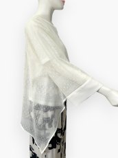 画像3: サークルボーダーレース　カーディガン  (3)