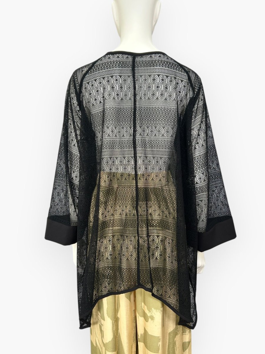 画像9: サークルボーダーレース　カーディガン  (9)