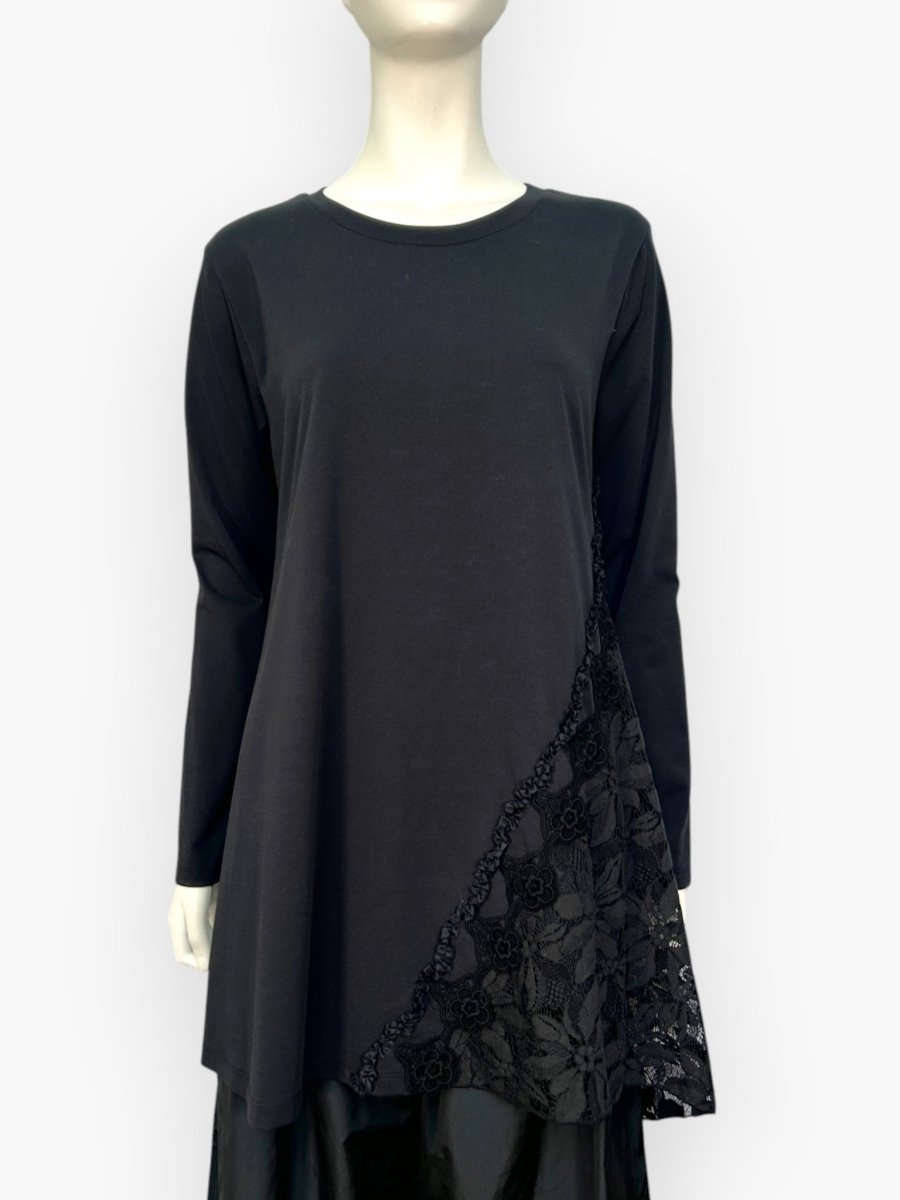 画像1: Yレース　チュニックTシャツ  (1)