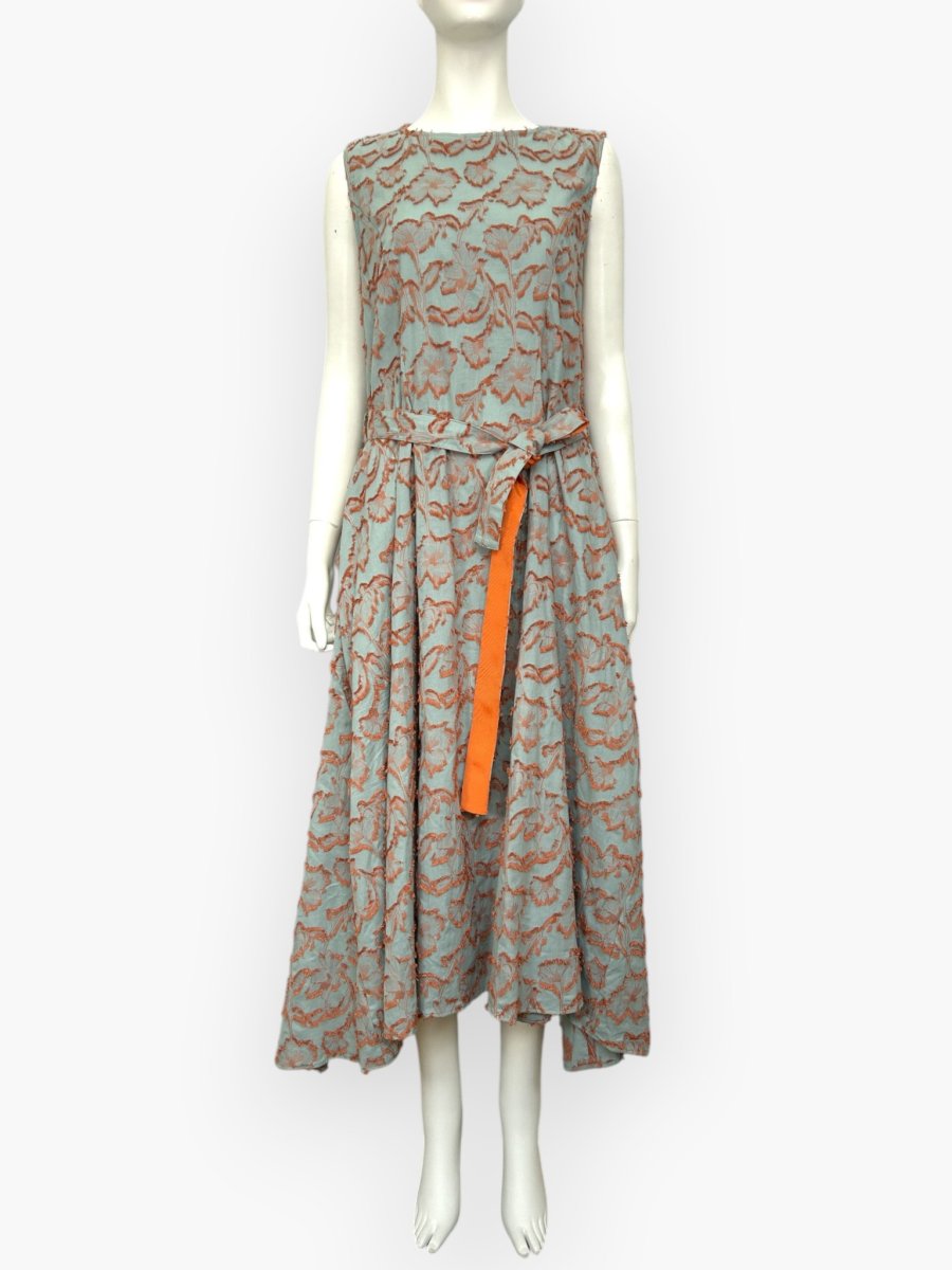 画像1: フラワージャガード　ワンピース  (1)