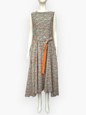 画像1: フラワージャガード　ワンピース  (1)