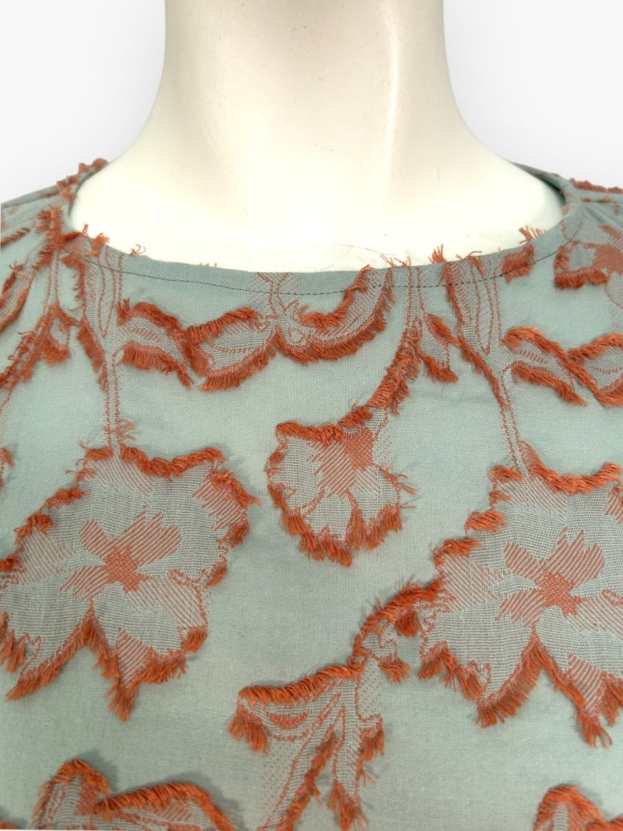 画像5: フラワージャガード　ワンピース  (5)