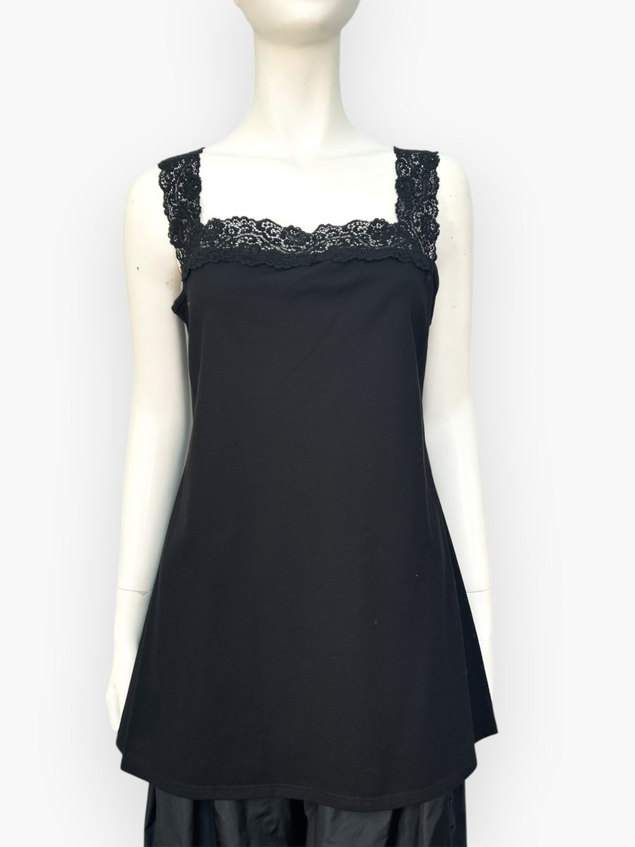 画像1: スカイコット　レースタンクトップ  (1)