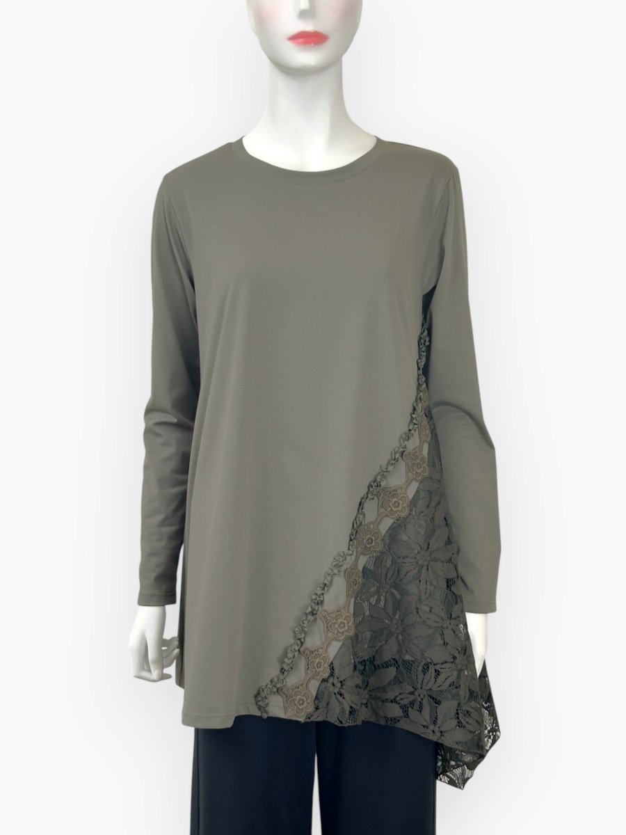 画像1: Yレース　チュニックTシャツ  (1)