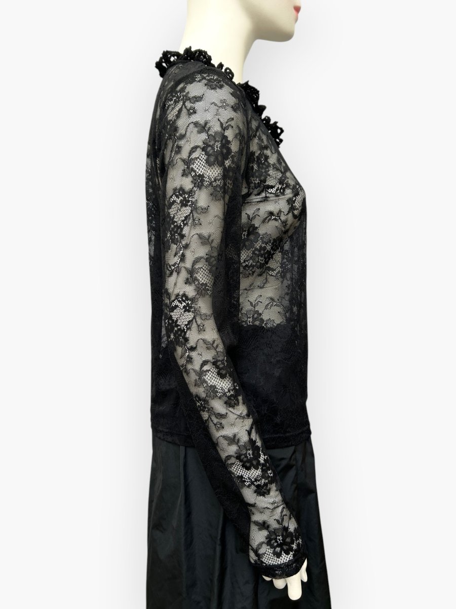 画像2: フラワーレースインナー　ロングスリーブ  (2)