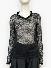 画像1: フラワーレースインナー　ロングスリーブ  (1)