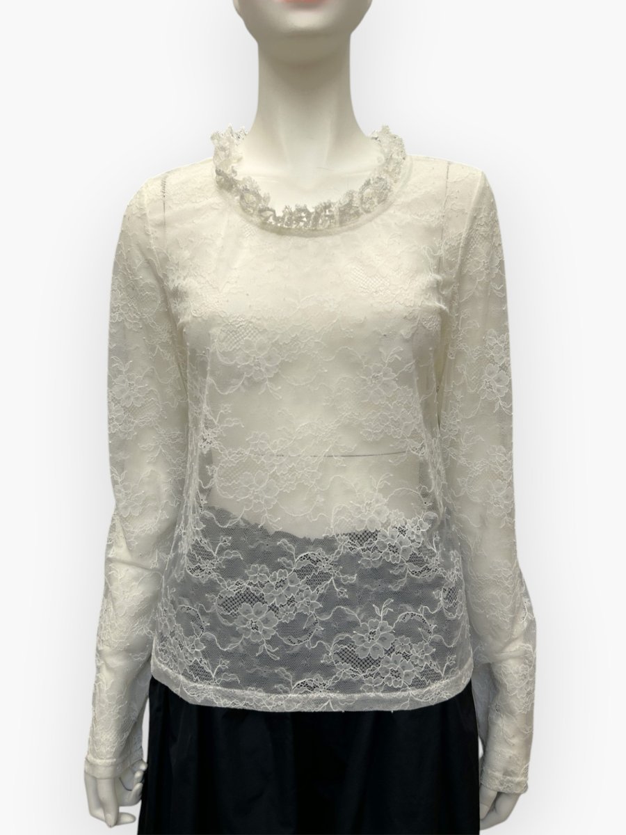 画像8: フラワーレースインナー　ロングスリーブ  (8)