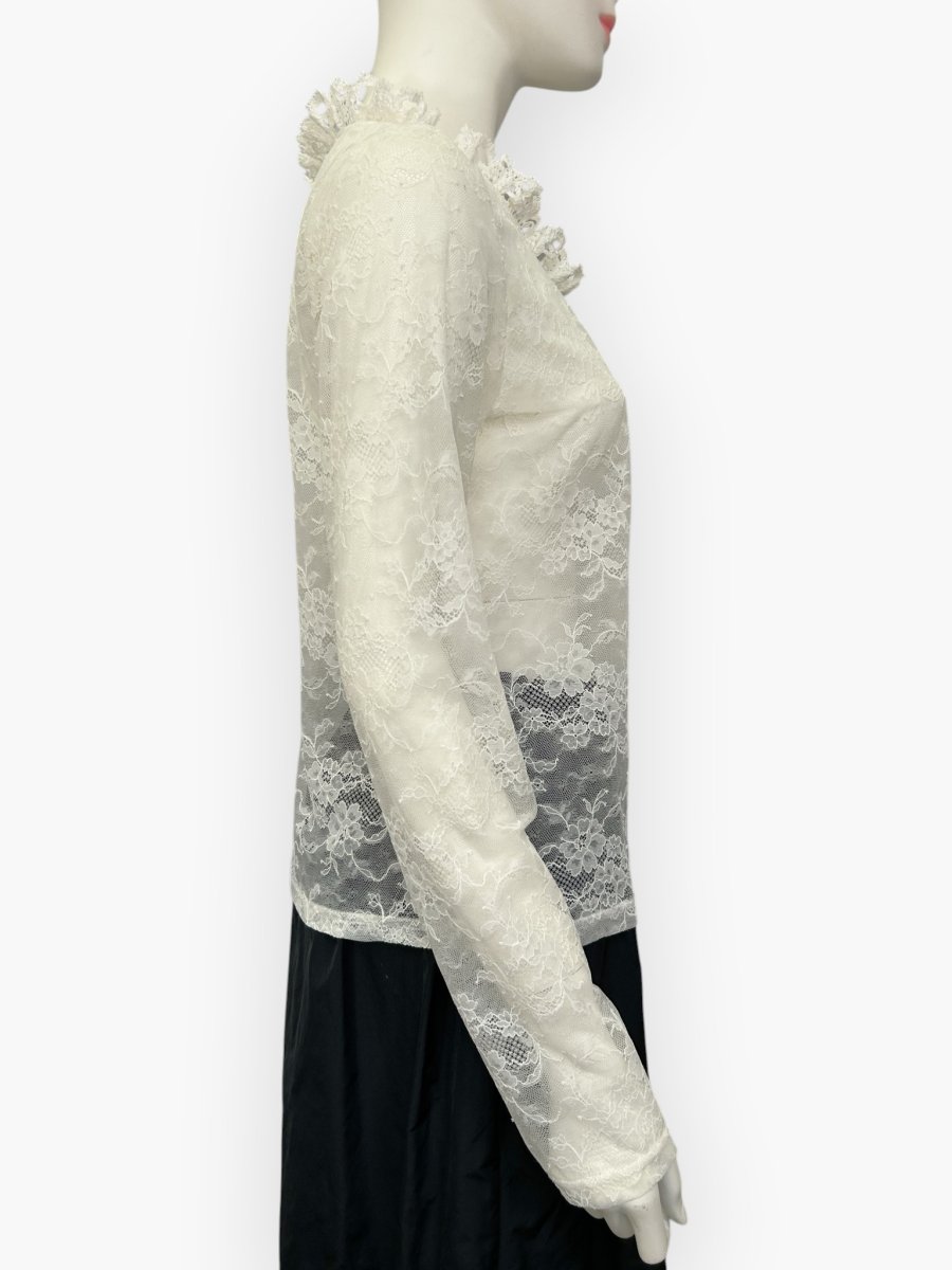 画像9: フラワーレースインナー　ロングスリーブ  (9)