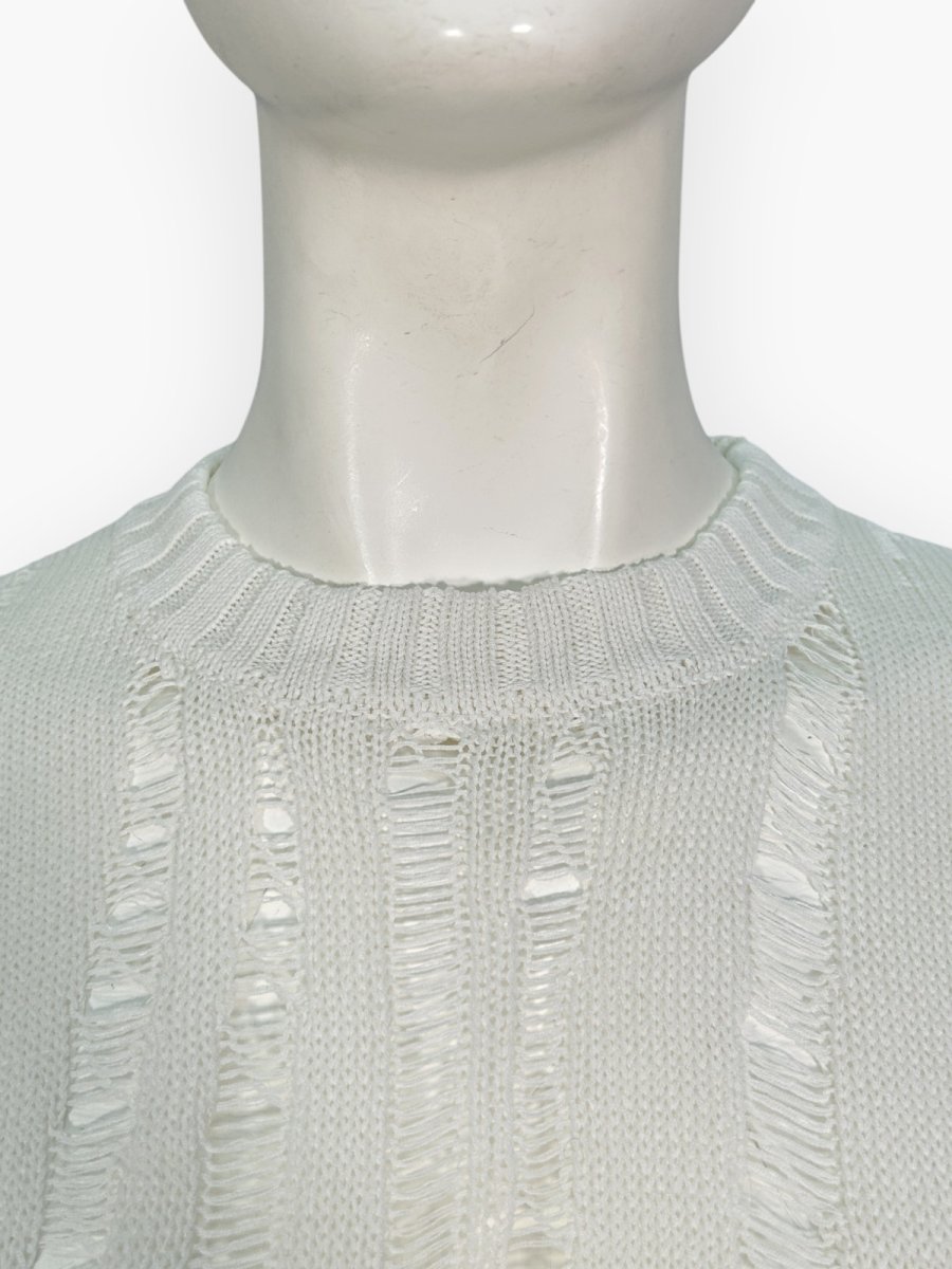 画像7: ボーラーメッシュニット　プルオーバー  (7)