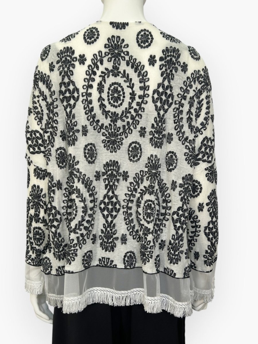 画像3: レースジャガード　カーディガン  (3)