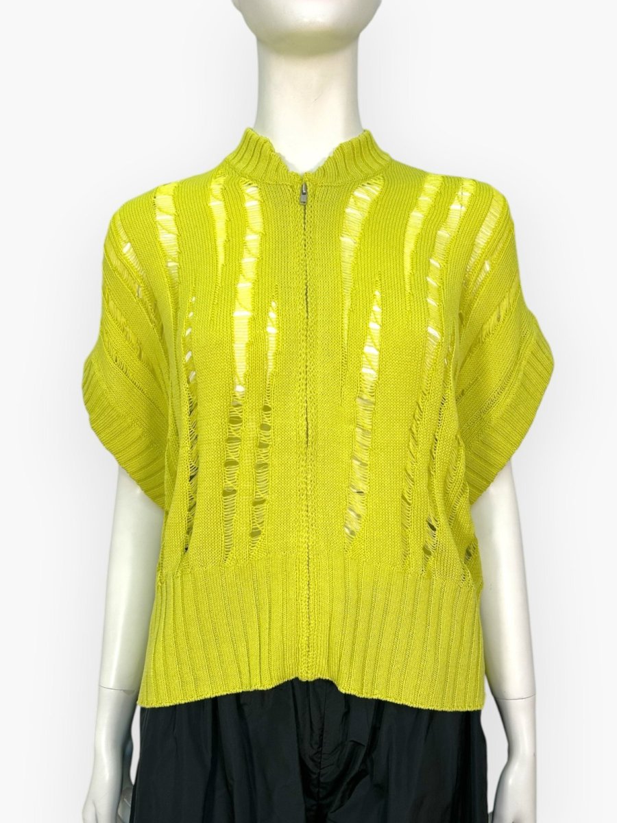 画像1: ボーラーメッシュニット  (1)