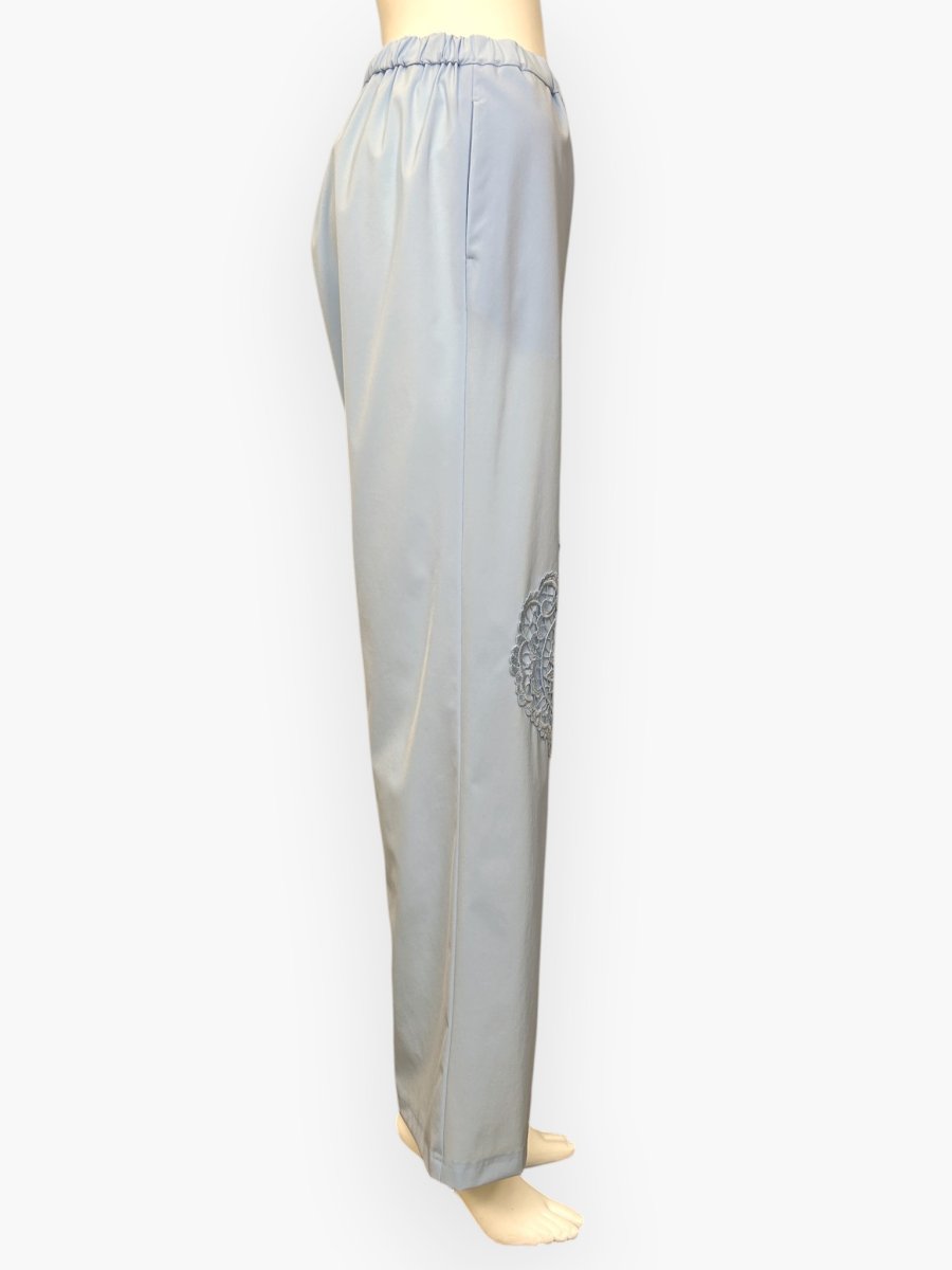 画像2: ２WAYタフタ　レース付きパンツ  (2)