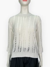 画像4: ボーラーメッシュニット　プルオーバー  (4)