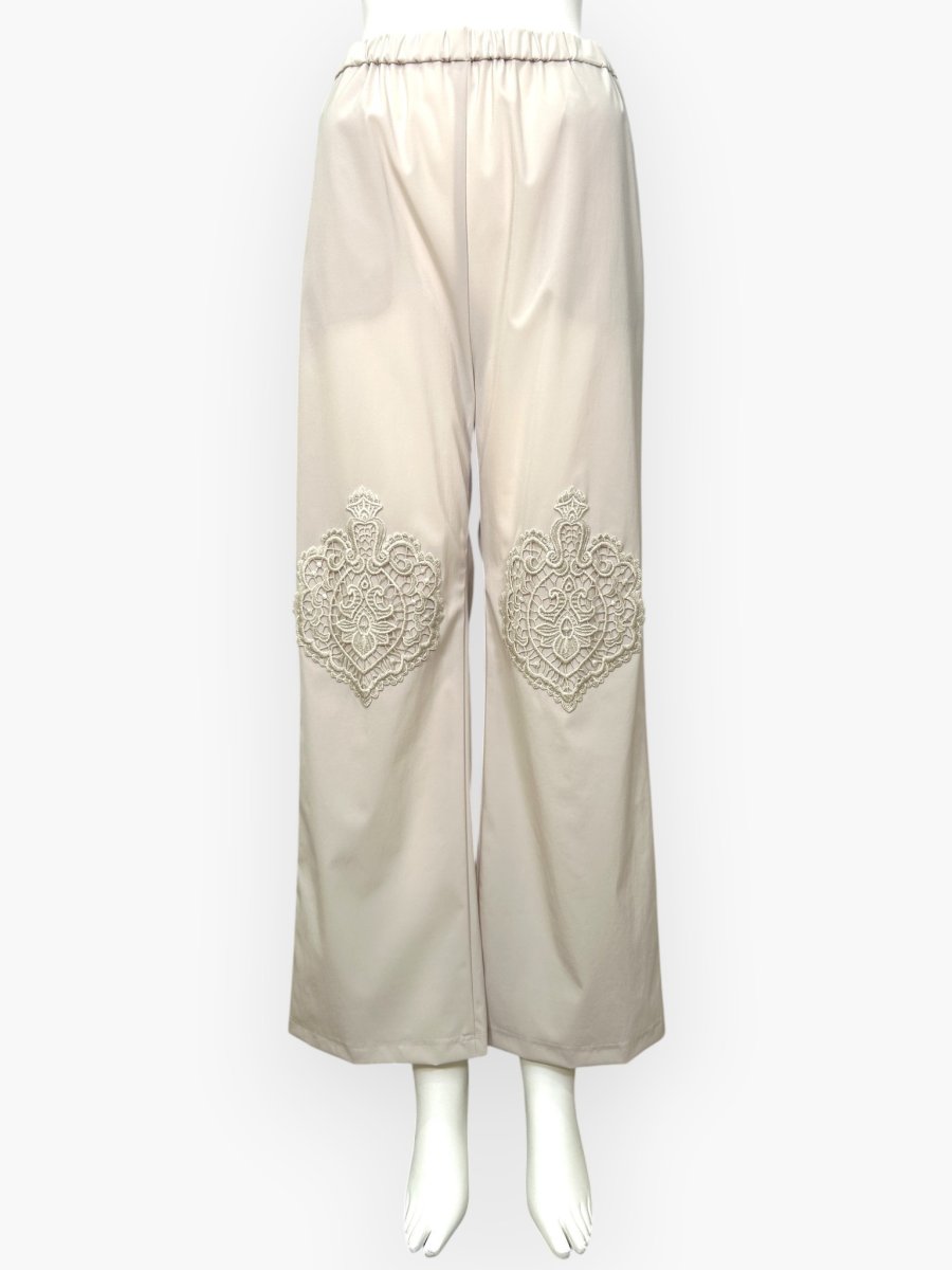 画像5: ２WAYタフタ　レース付きパンツ  (5)