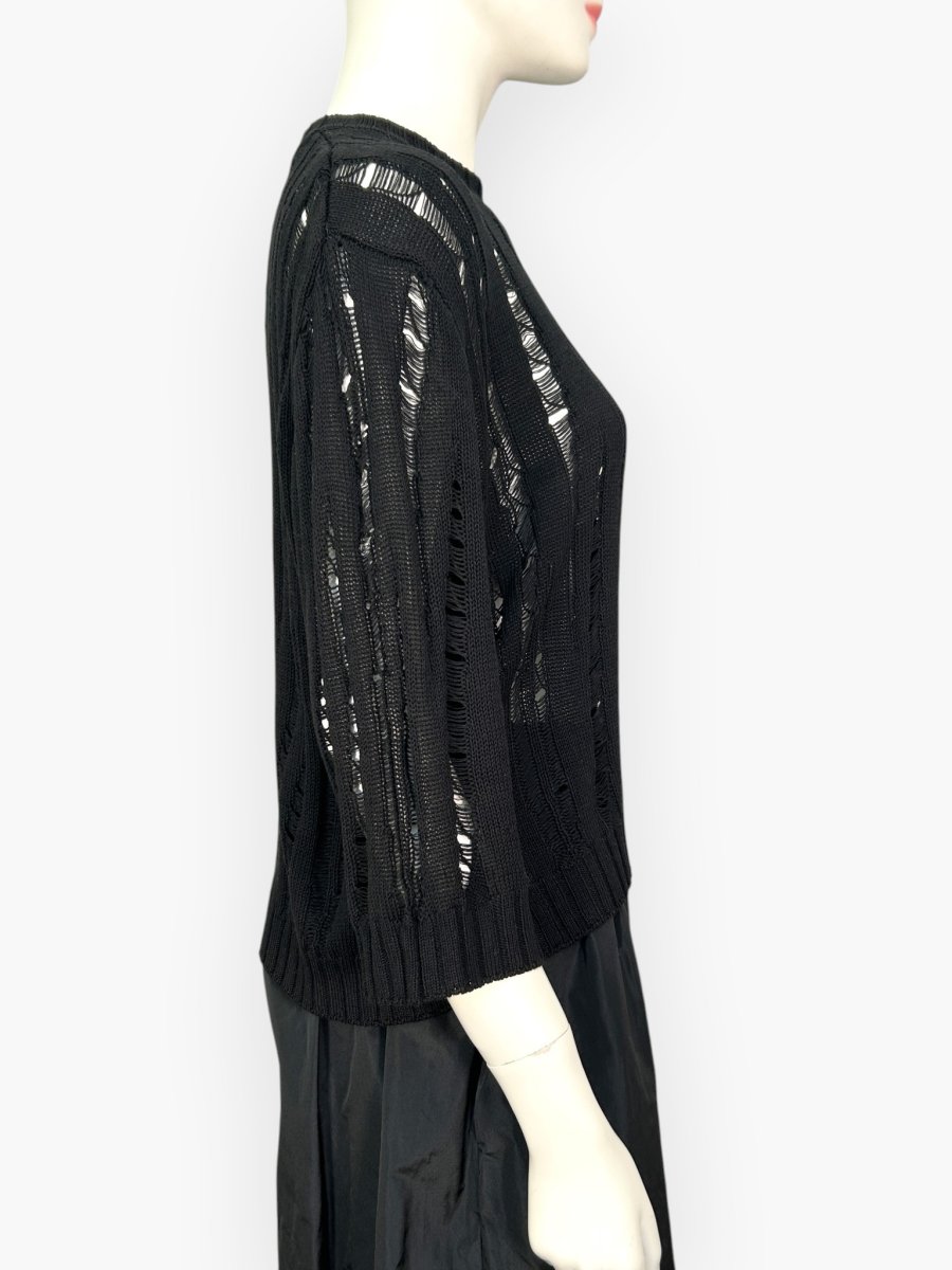 画像11: ボーラーメッシュニット　プルオーバー  (11)