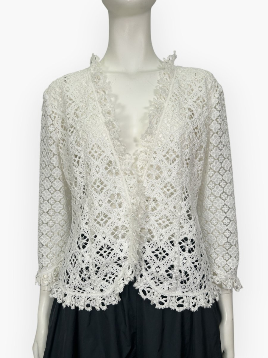 画像9: メランジェレース　ブラウス  (9)