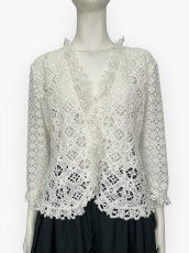 画像9: メランジェレース　ブラウス  (9)