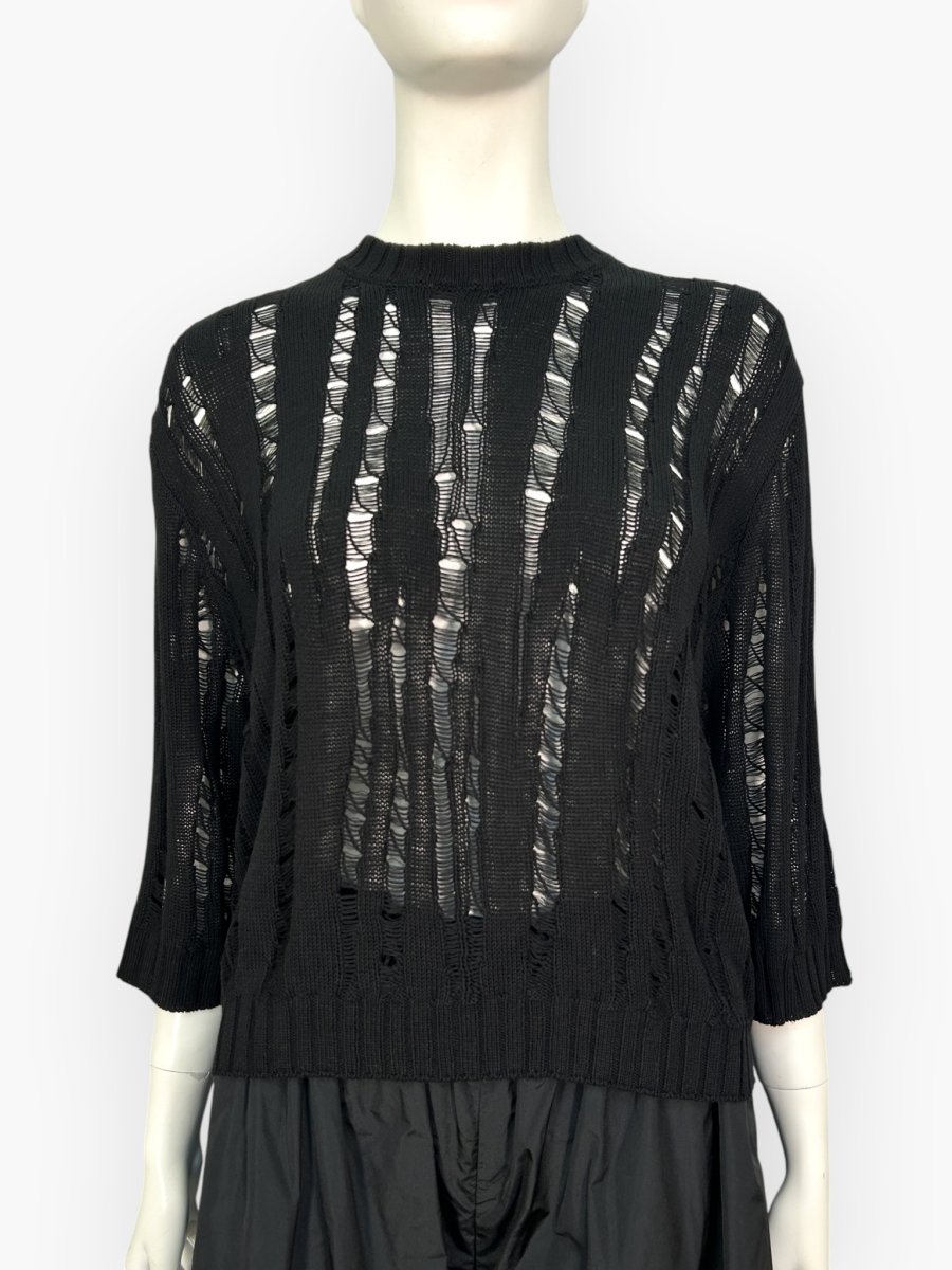 画像10: ボーラーメッシュニット　プルオーバー  (10)