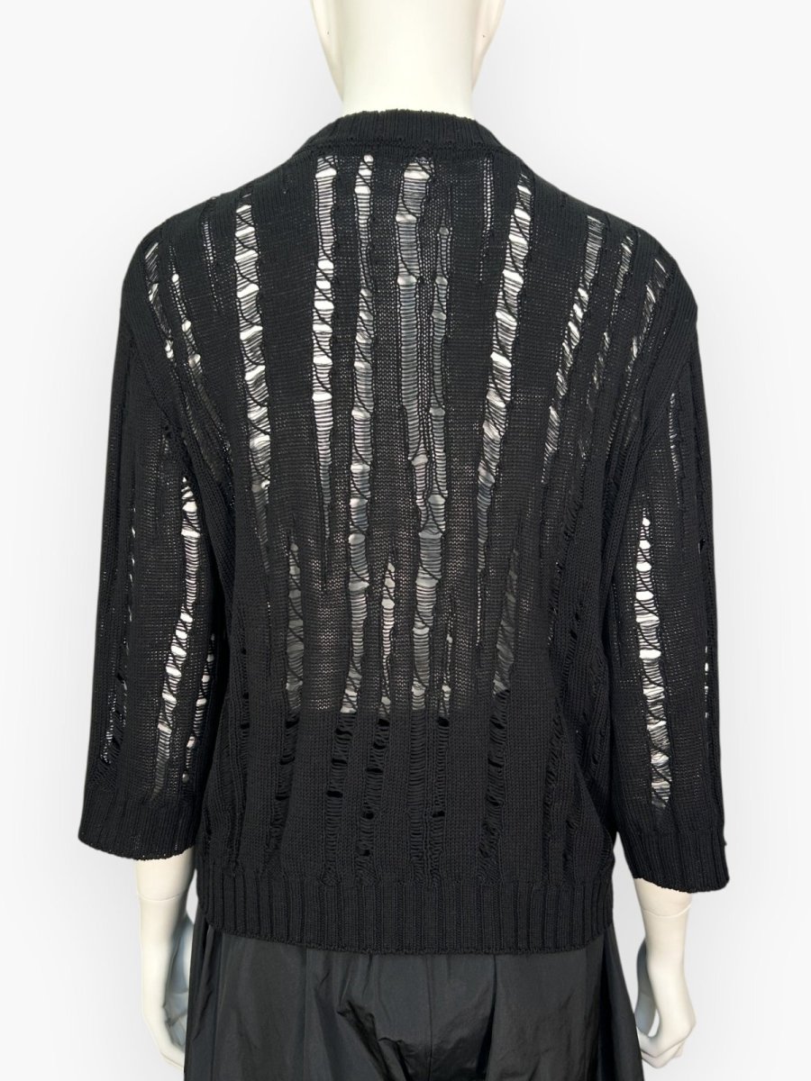 画像12: ボーラーメッシュニット　プルオーバー  (12)